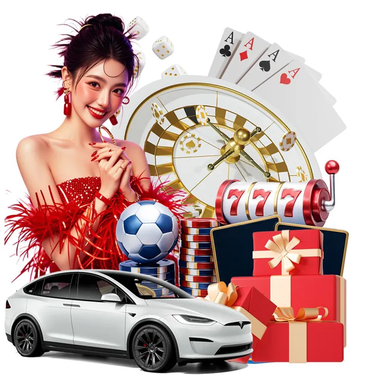 Live dealer presenting a table game