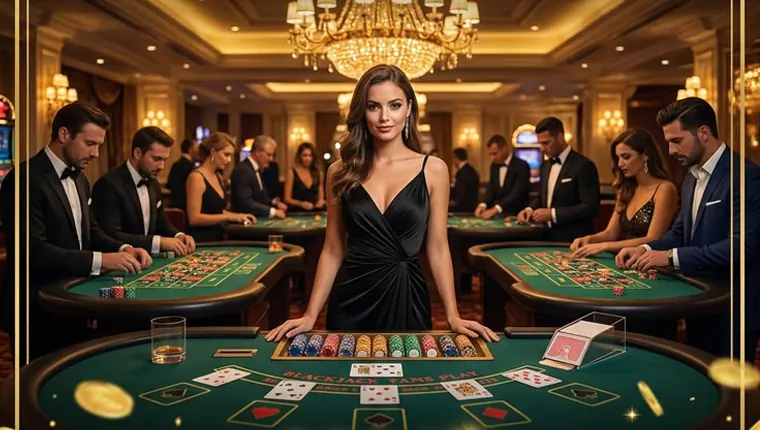 A close-up shot of a friendly live dealer interacting with players through a high-definition screen, emphasizing the authentic and engaging experience of live dealer games in a Philippine online casino.