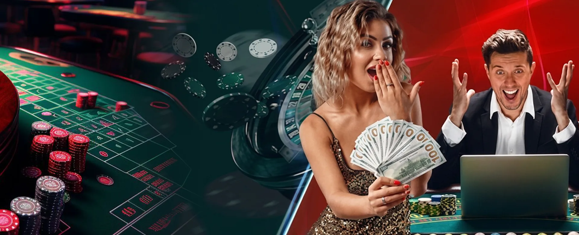 Dynamic scene of various table games in a luxurious online casino, highlighting the thrill of online gambling in the Philippines.
